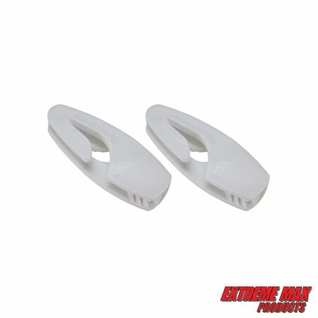 EXTREME MAX Extreme Max 3005.5036 BoatTector Sailboat Fender Hangers, Value 2-Pack - White 3005.5036